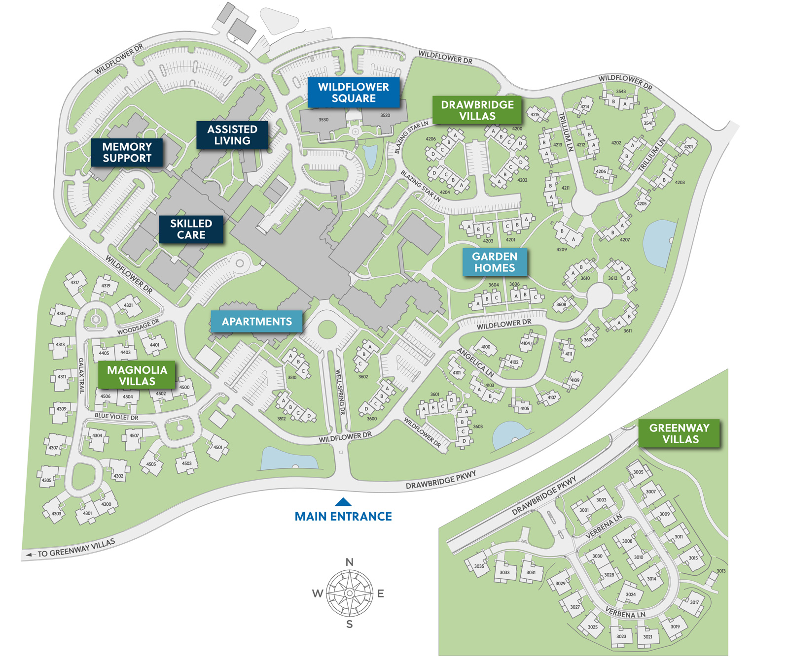 Well-Spring Community campus map